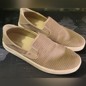 Olukai Men's Lae Ahi Tan Slip-On Shoes. Mens 10.5